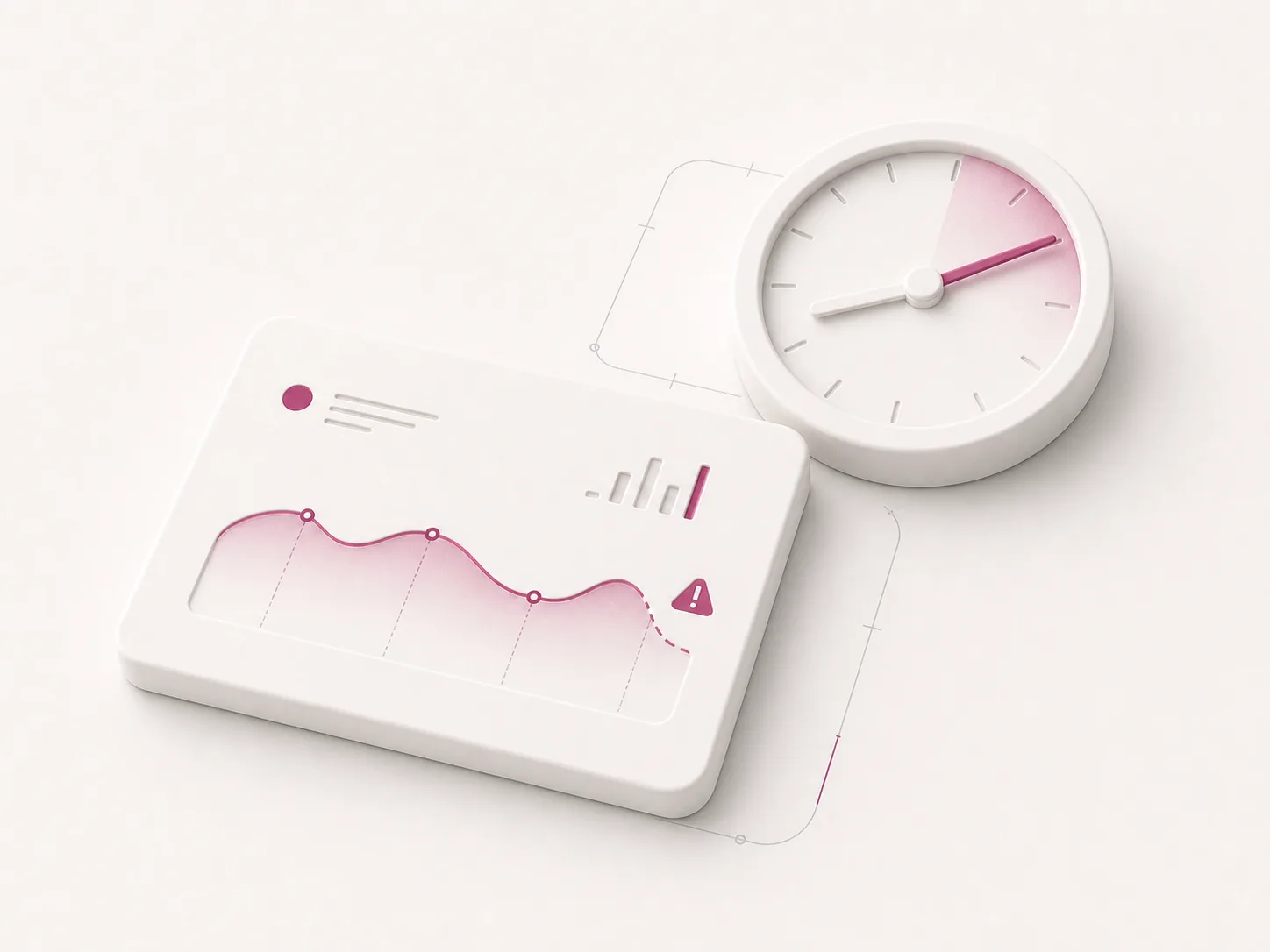 Un panel de campañas junto a un reloj que representa la falta de tiempo para revisar y optimizar los anuncios cada día